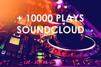 +10000 прослушиваний на SoundCloud, продвижение профиля