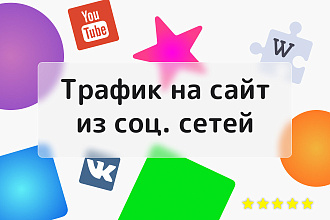 Трафик на сайт из соц. сетей и поисковиков. Посетители. Люди