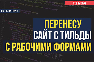 Перенос сайта с Тильды на свой хостинг с рабочими формами