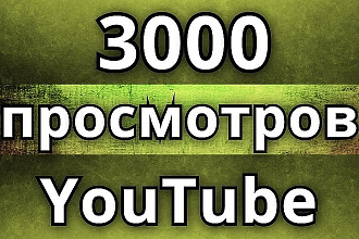 3000 просмотров канала ютуб