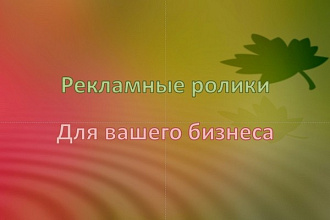 Рекламный видеоролик для вашего бизнеса