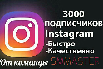 Premium 3000 подписчиков на ваш инстаграм аккаунт + Бонус