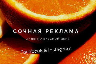 Настройка таргетированной рекламы Instagram и Facebook под вашу нишу