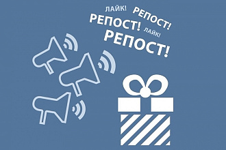 300 репостов на страницу ВКонтакте. + Активность в группе