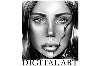 Портреты на заказ. Digital art illustrations