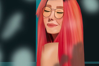 Портрет в стиле digital art