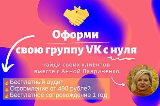 Оформление группы ВК с нуля