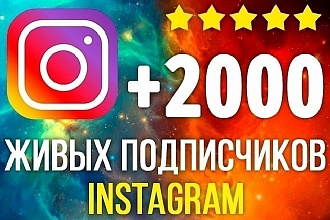 2000 подписчиков Instagram с гарантией