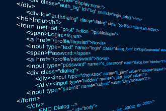 Доработка и корректировка верстки HTML