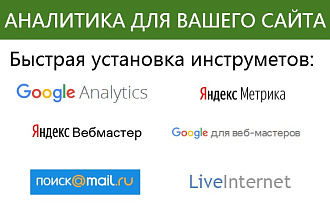 Добавление Google Analytics и Яндекс.Метрики, подключение вебмастеров