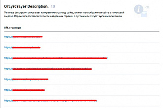 Сделаю SEO аудит всех страниц вашего сайта и сформирую полный отчет