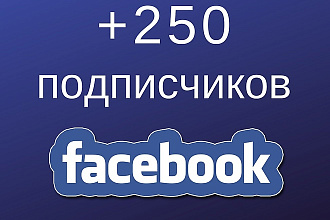 250 подписчиков на паблик в Facebook