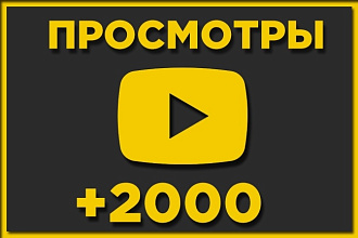 2000 просмотров на любое видео YouTube