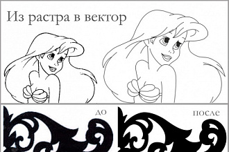 Отрисую из растра в вектор несложное изображение