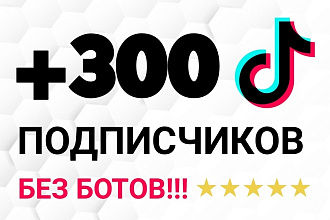 300 реальных подписчиков TikTok. Без ботов, по критериям