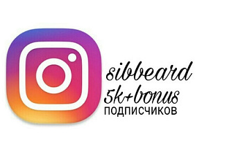 5000 подписчиков + бонус