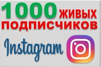 1000 живых подписчиков в профиль в instagram
