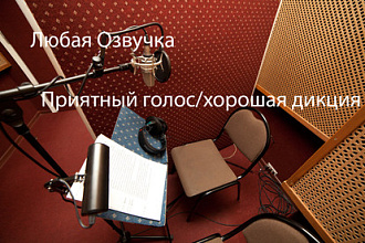 Озвучка любого вашего текста