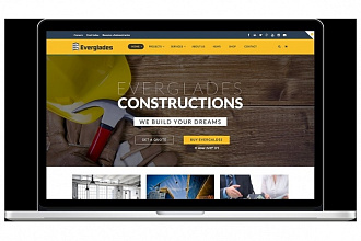 Многостраничная Construction тема для WordPress