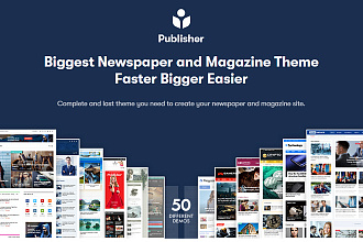 Publisher - многоцелевой премиум шаблон WordPress