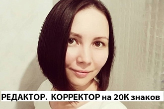 Редактирование и корректура 20К знаков. Я юрист, гл. редактор 2 сайтов