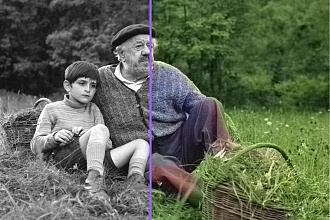 Восстановление, раскрашивание фото