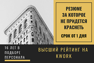Продающее резюме + гарантия результата