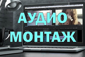 Аудио - монтаж, корректировка аудио - записей
