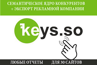 Семантическое ядро ваших конкурентов на 10 000 ключей