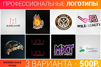 Создам профессиональный логотип любой сложности