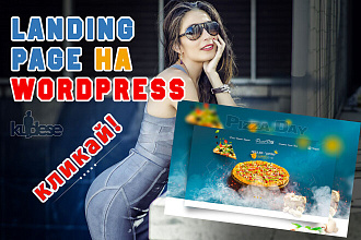 Cтильный landing на wordpress + под ключ