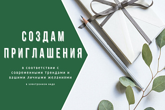 Оформление приглашений на мероприятия