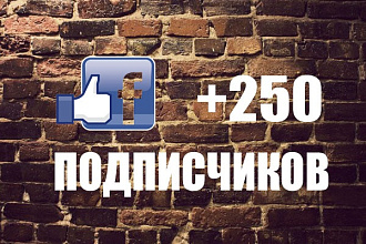 Добавлю 250 подписчиков на паблик в Facebook