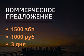 Разработаю текст Коммерческого предложения
