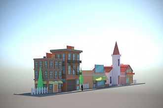 Создание low poly набора