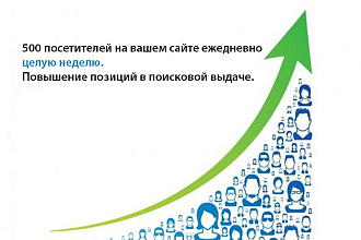 500 посетителей на вашем сайте ежедневно. Повышение позиций в поиске
