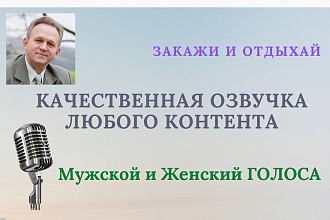 Качественная озвучка любого контента