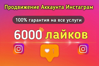 Добавлю 6000 лайков в Инстаграм