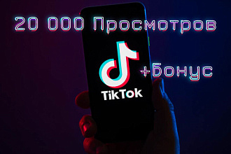 20 000 просмотров в Тик Ток. Просмотры или лайки бонусом в TikTok
