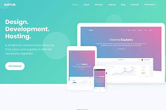 Адаптивный, красивый, современный landing на Wordpress, bitrix24