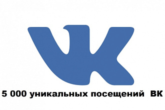 5 000 уникальных посещений ВК