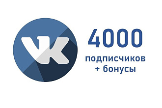 4000 друзей или подписчиков на вашу страницу ВК