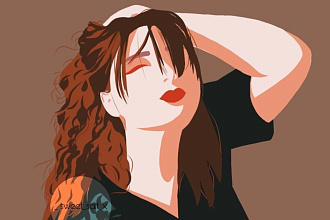 Рисую минималистичные портреты и объекты по фото
