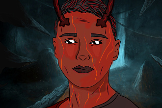 Нарисую арт в стиле DemonArt