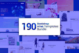 190 HTML-шаблонов Premium Bootstrap