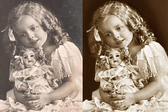 Реставрация старых фотографий. Photoshop