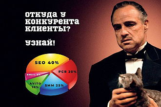 Проведу анализ структуры трафика сайтов ваших конкурентов
