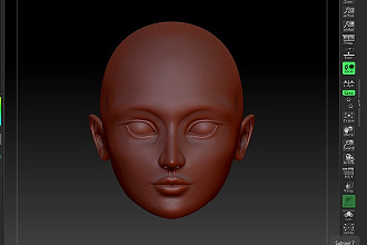 3D Голова шарнирной куклы
