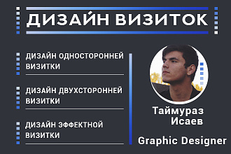 Создам визитку за очень короткие сроки