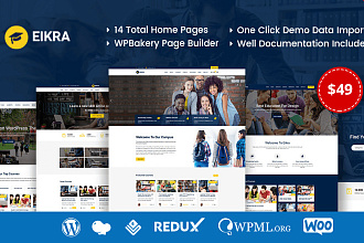 Eikra Education v3.7. 1 - шаблон на тему образования WordPress